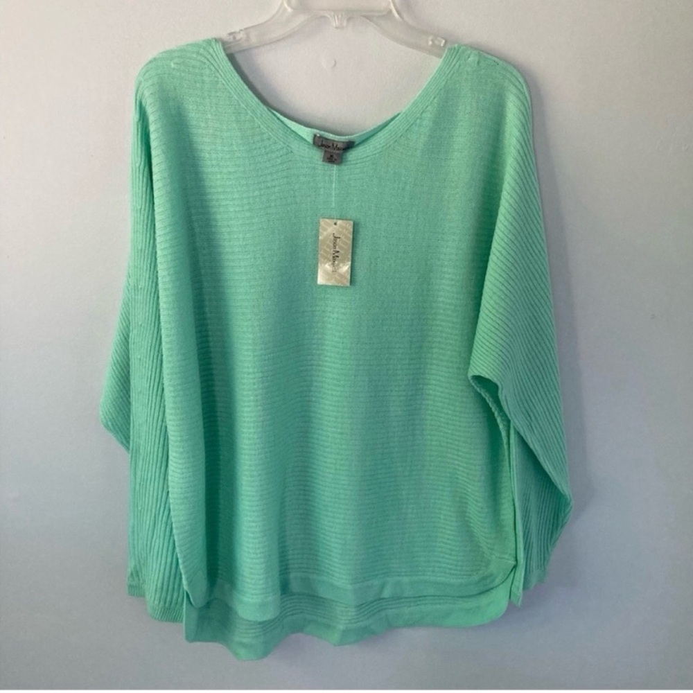 NWT Jason Maxwell Mint Green Sweater XL